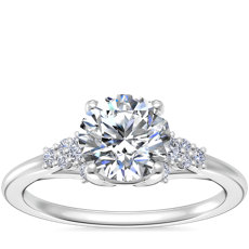 Petite Constellations Diamond Engagement Ring in 14k White Gold (1/8 ct. tw.)